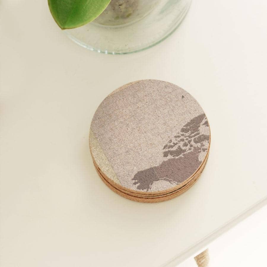 10 Posavasos de corcho Recuperados - Misswood