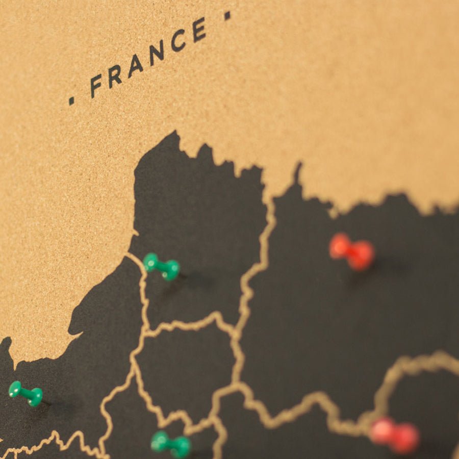 Mapa de corcho - Woody Map Natural Francia - Misswood