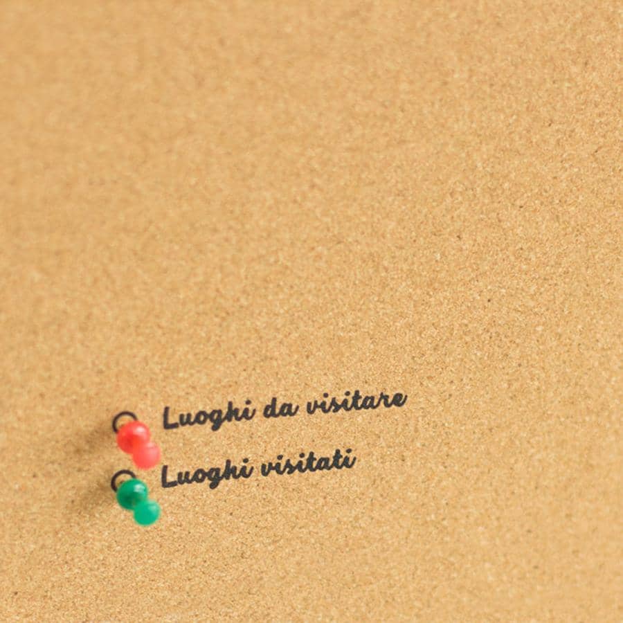 Mapa de corcho - Woody Map Natural Italia - Misswood