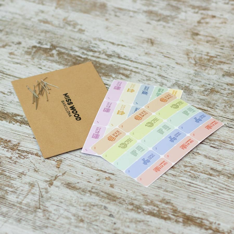 Mapa de corcho - Woody Map Natural Londres - Misswood