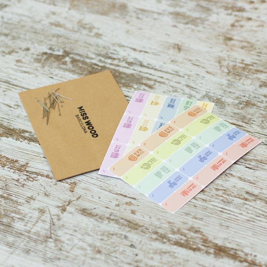 Mapa de corcho - Woody Map Natural Londres - Misswood