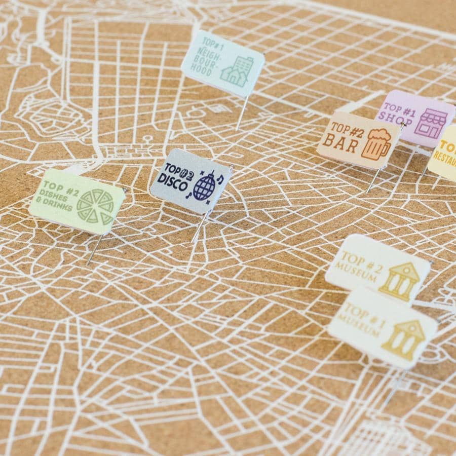 Mapa de corcho - Woody Map Natural Madrid - Misswood